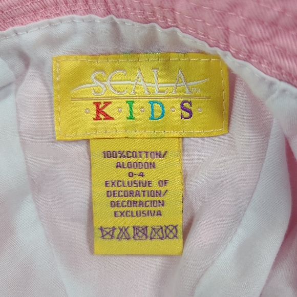 Scala Kids Baby Girl Pink Sun Hat Size 0-4M - Picture 5 of 5